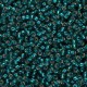 Miyuki rocailles Perlen 11/0 - Silver lined transparent dark teal 11-30